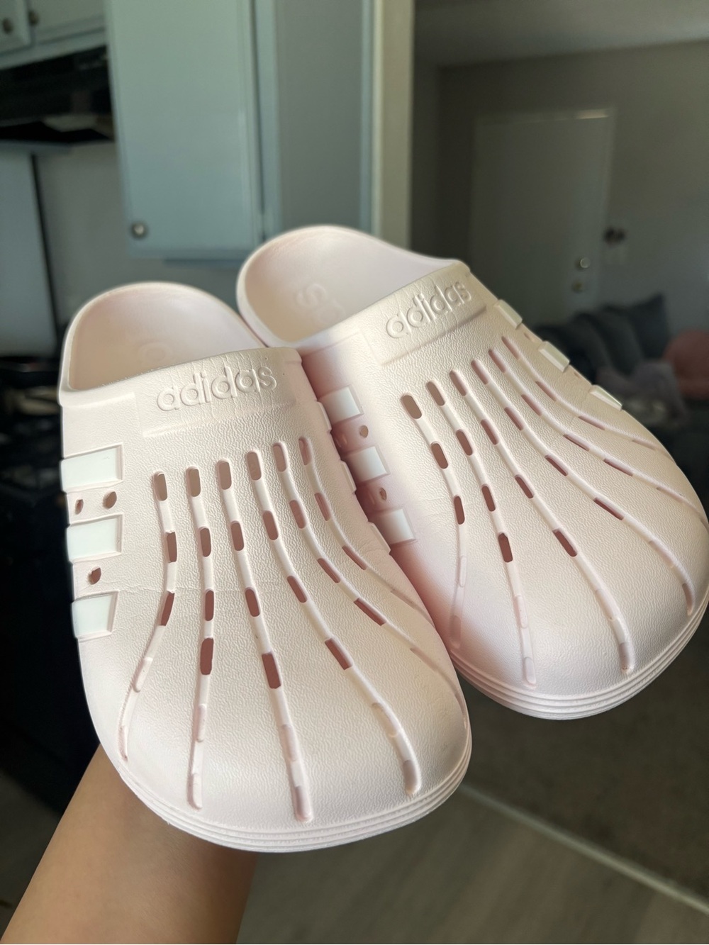 adidas Light Pink Clogs